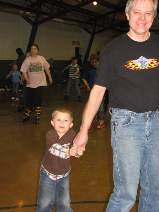 Dad Skating