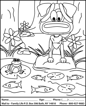 Flin Coloring Page For May